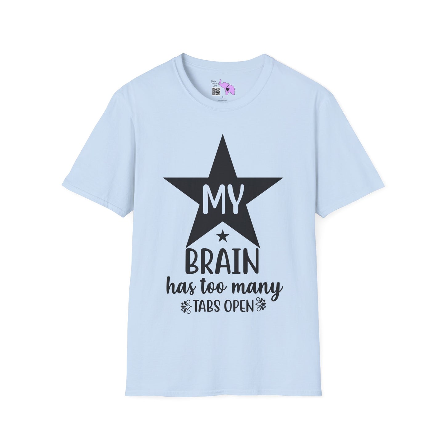 My Brain Has Too Many Tabs Open (Star) Adult T-shirt