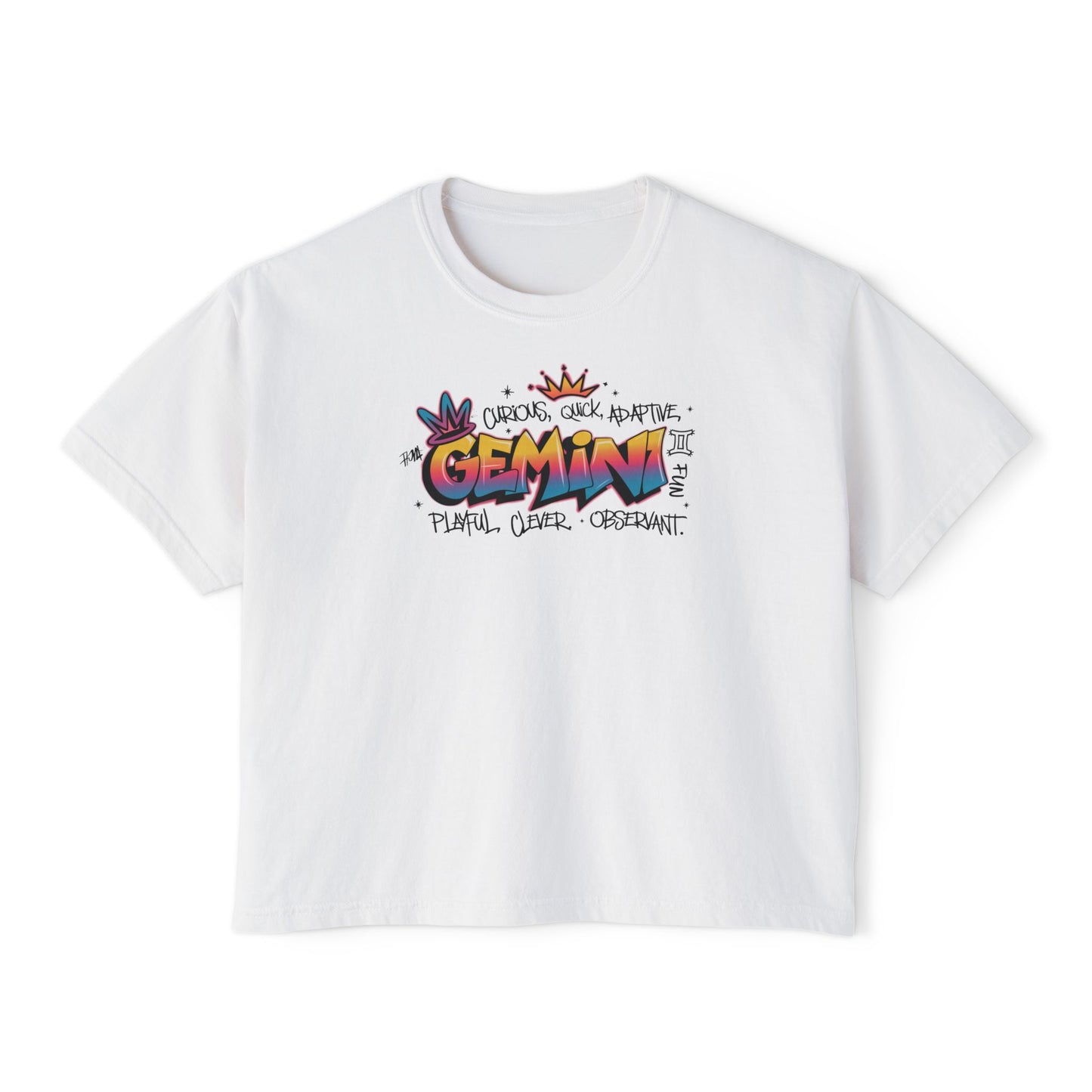 Gemini Street Art Women's Boxy Tee