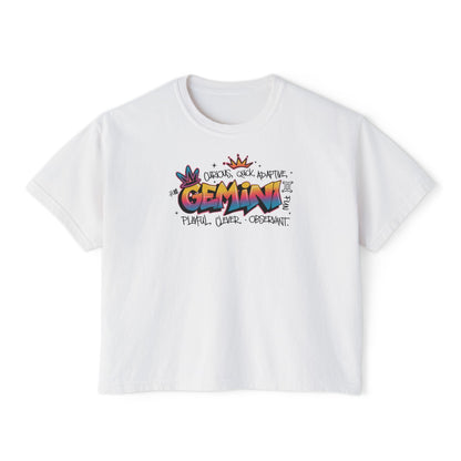 Gemini Street Art Women's Boxy Tee