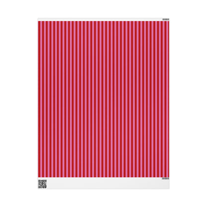 Be Mine Stripes Wrapping Paper
