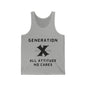 GenX All Attitude No Cares w/Years Adult Unisex Tank