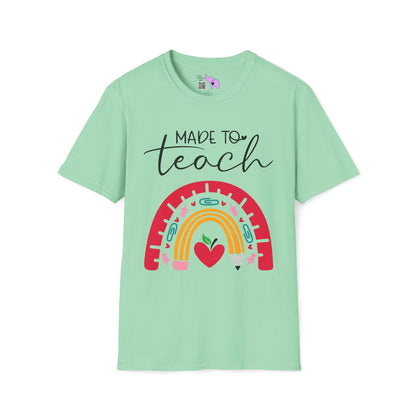 Made to Teach Rainbow Adult T-shirt