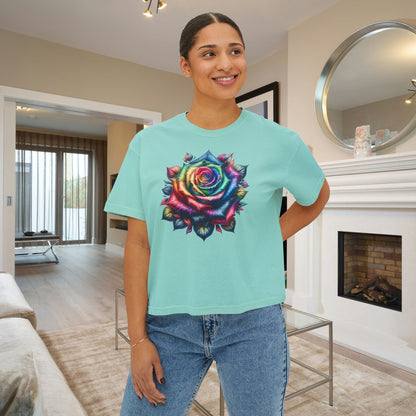 Colorful Rose Women's Boxy Tee