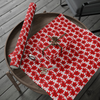 Christmas Blossom Sketch Wrapping Paper