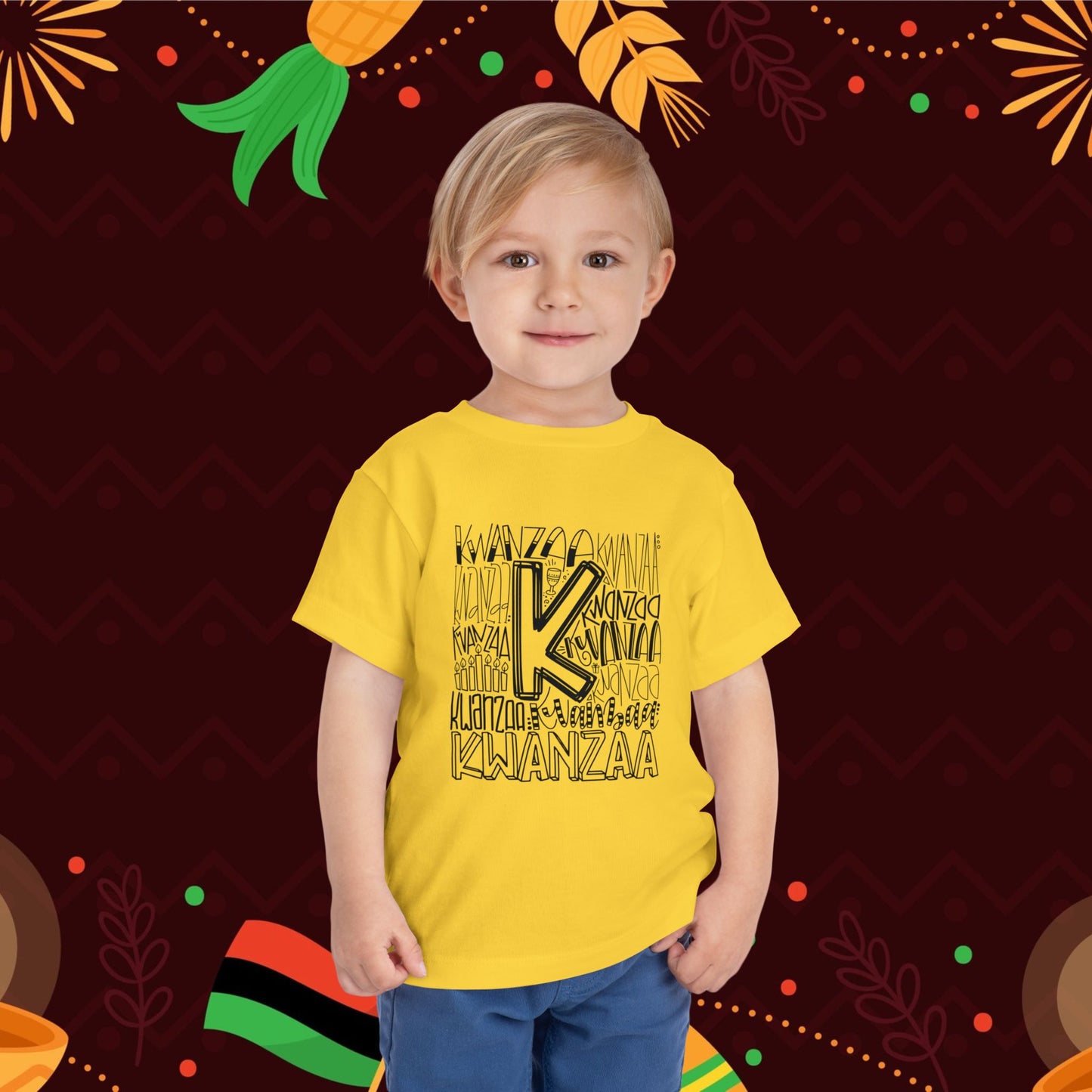 Kwanzaa Wordcloud Toddler Tee