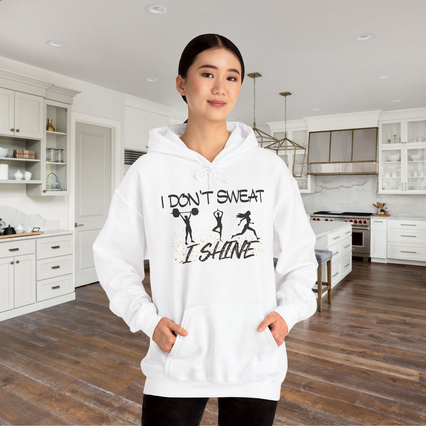 I Don't Sweat I Shine Heavy Blend™ Hooded Sweatshirt