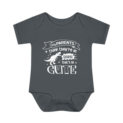 My Parents Think They're In Charge That's So Cute Baby Rib Bodysuit