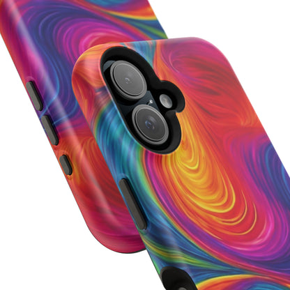 Tie Dye Color Swirl MagSafe® Compatible Tough Case for iPhone