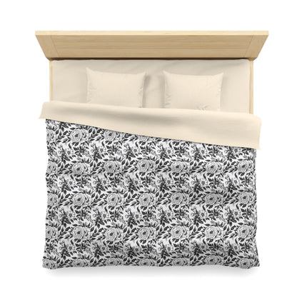 Whispering Blooms Microfiber Duvet Cover