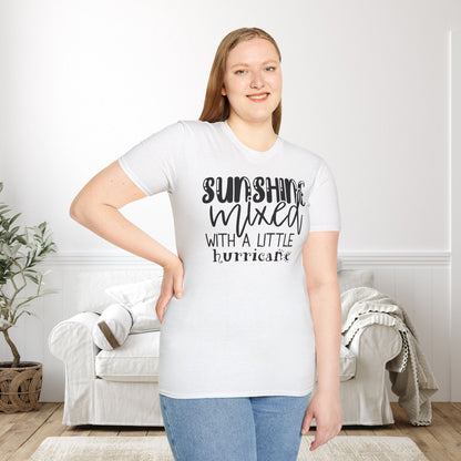 Sunshine Mixed With A Little Hurricane Adult T-shirt