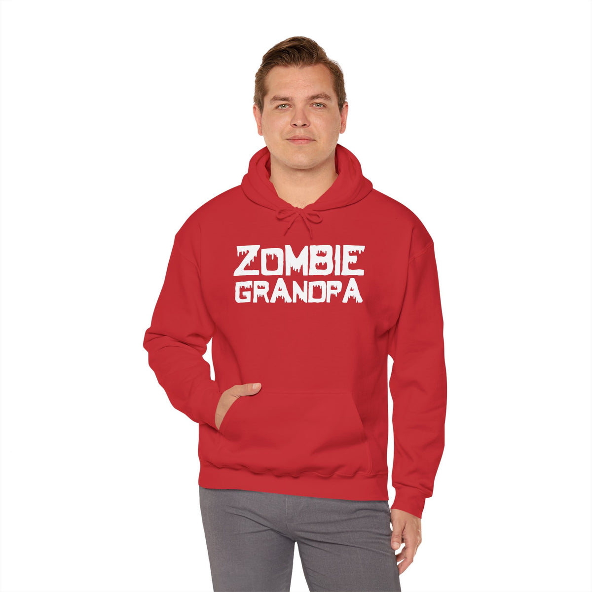 ""Zombie Grandpa Heavy Blend™ Hooded Sweatshirt