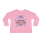 Hanukkah Wishing Peace & Light Toddler Long Sleeve Tee