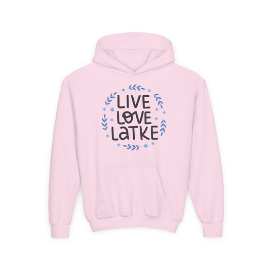 Hanukkah Live Love Latke Youth Hoodie