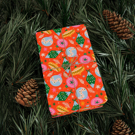 Yuletide Baubles Wrapping Paper
