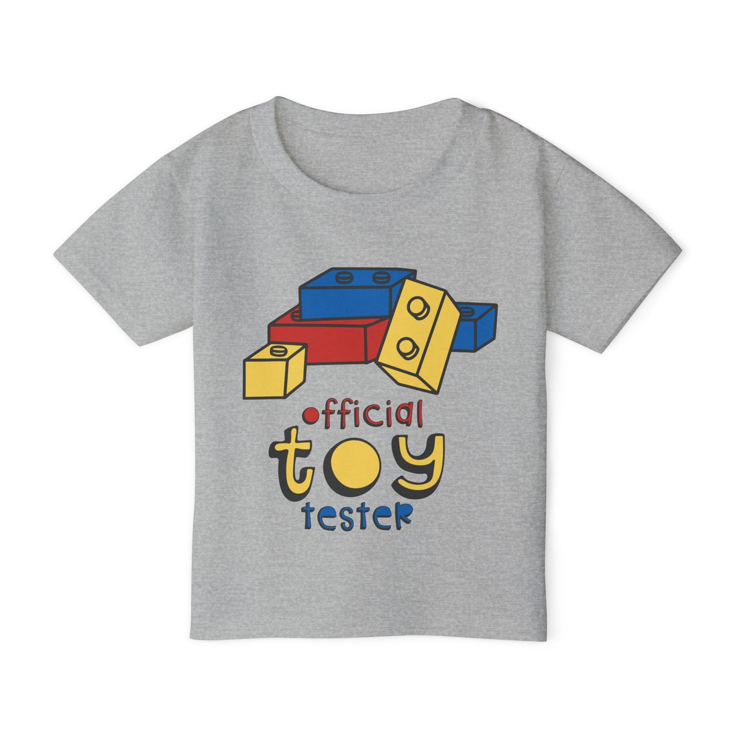 Official Toy Tester (Blocks) Heavy Cotton™ Toddler T-shirt