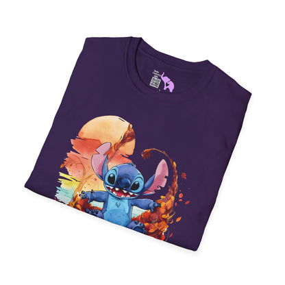 Autumn Leaves Stitch Adutl T-shirt