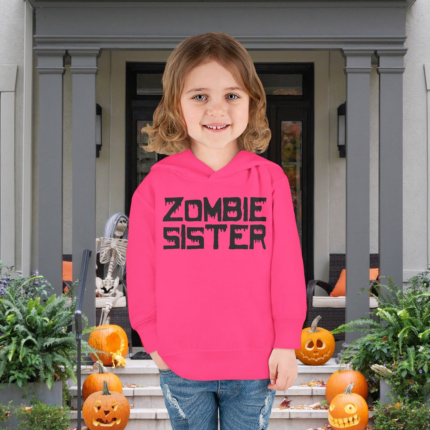 ""Zombie Sister Toddler Hoodie