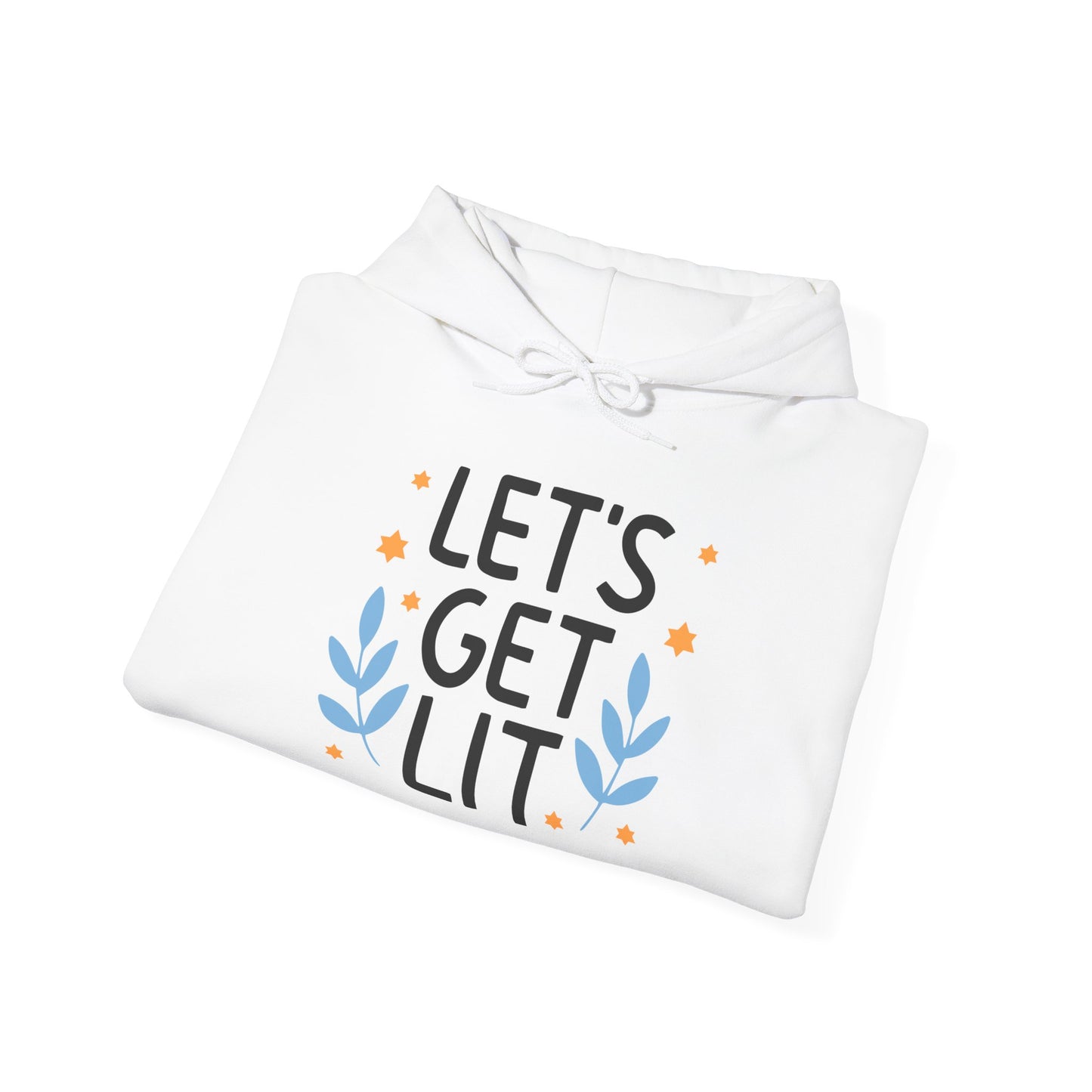 Hanukkah Let's Get Lit Heavy Blend™ Hooded Sweatshirt