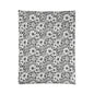 Black & White Forget-Me-Nots Comforter
