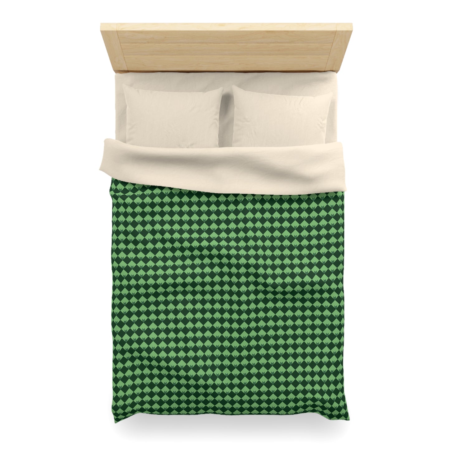 Diamond Bloom- Spruce & Sage Microfiber Duvet Cover