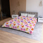 Whimsical Smiley Faces Microfiber Duvet Cover