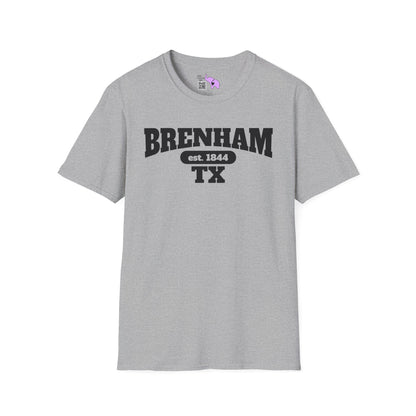 Brenham Tx Est. 1844 Adult T-shirt