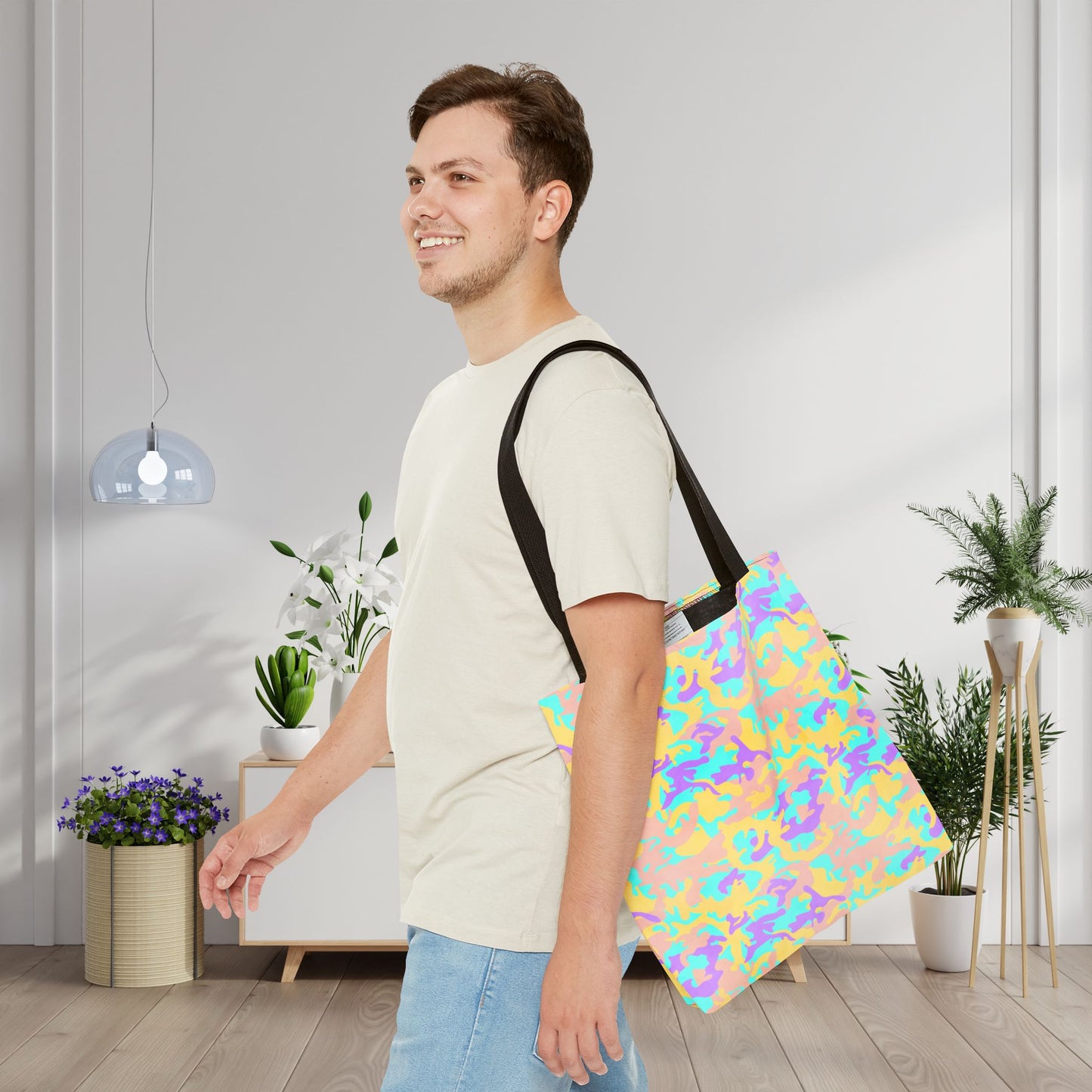 Dreamsicle Camo Canvas Tote Bag