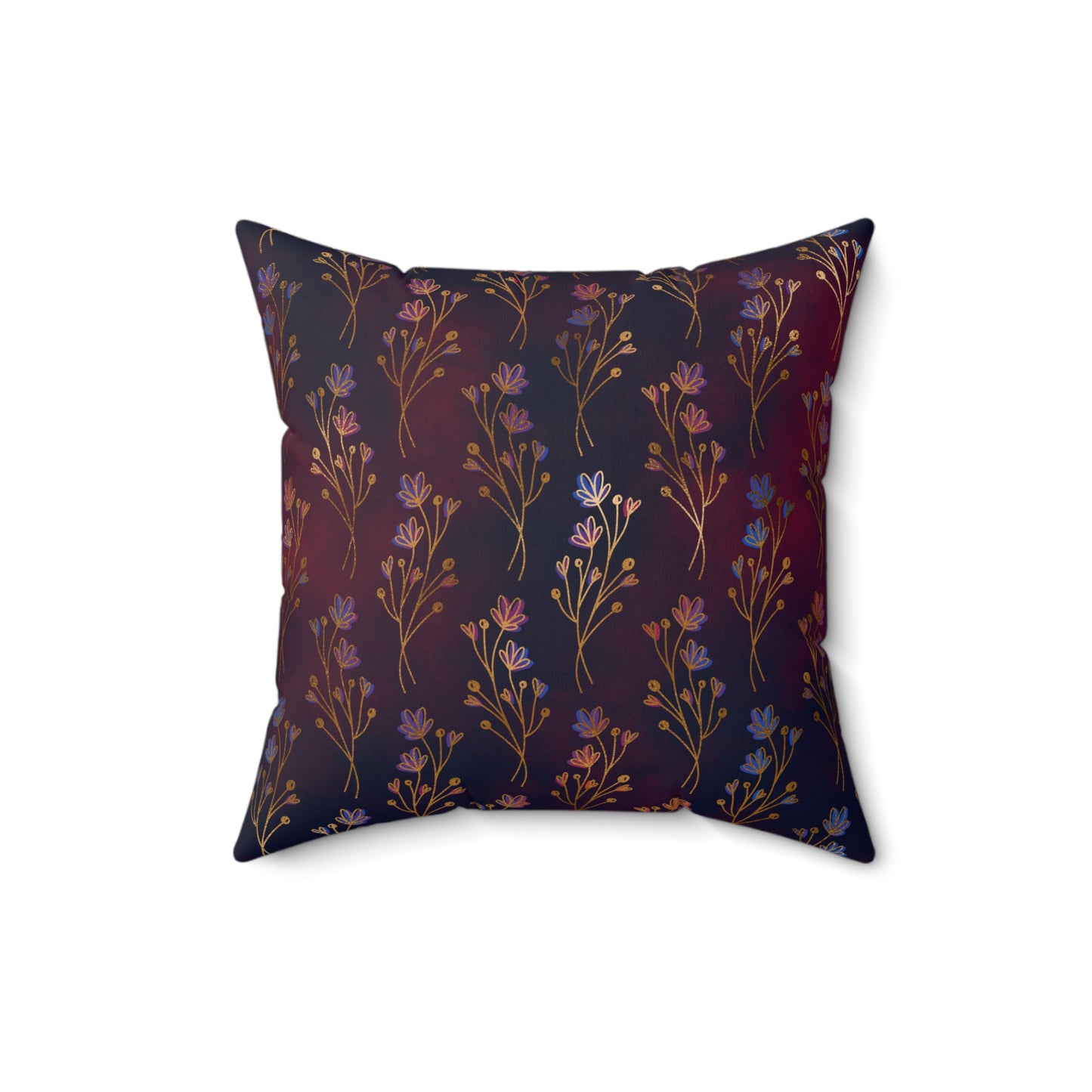 Golden Grove Midnight Throw Pillow