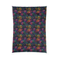 Neon Whisper Blooms Comforter