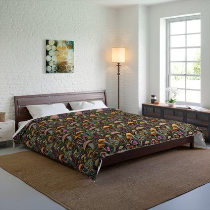 Whimsical Woodland Mushrooms Comforter