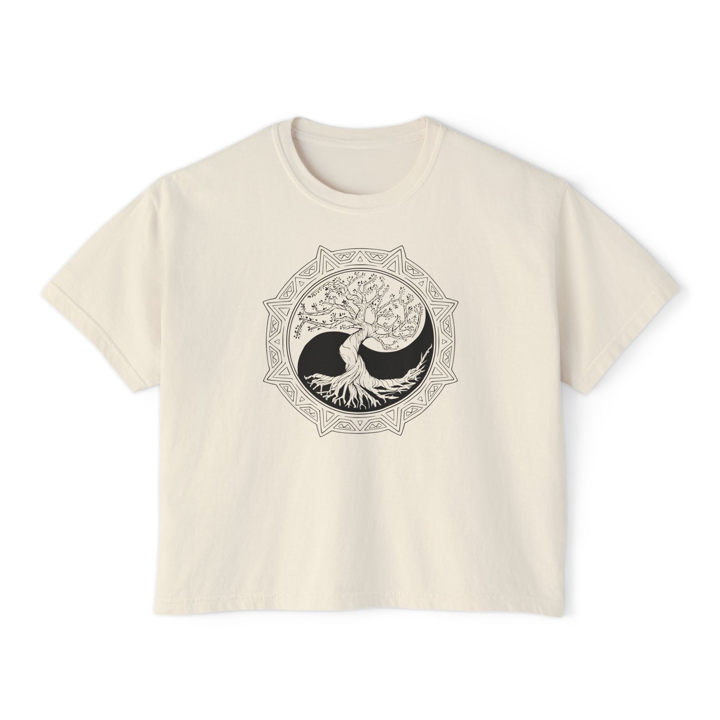 Tree of Life Yin Yang 6 Women's Boxy Tee