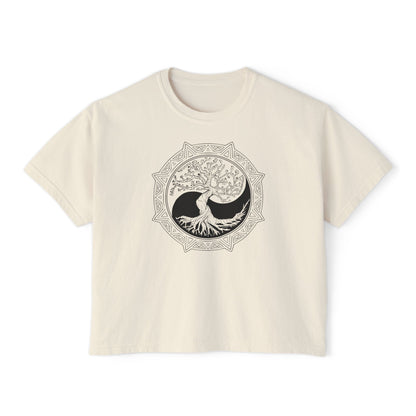 Tree of Life Yin Yang 6 Women's Boxy Tee