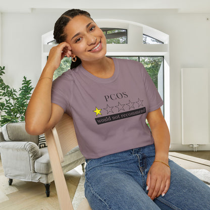 PCOS 1 Star Would Not Recommend Adult T-shirt
