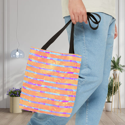 Split Spectrum Camo Canvas Tote Bag