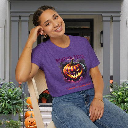 Creepy Pumpkin Patch Adult T-shirt