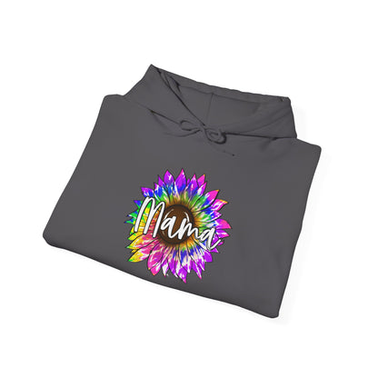 Mama Tie Dye Sunflower Heavy Blend™ Hooded Sweatshirt