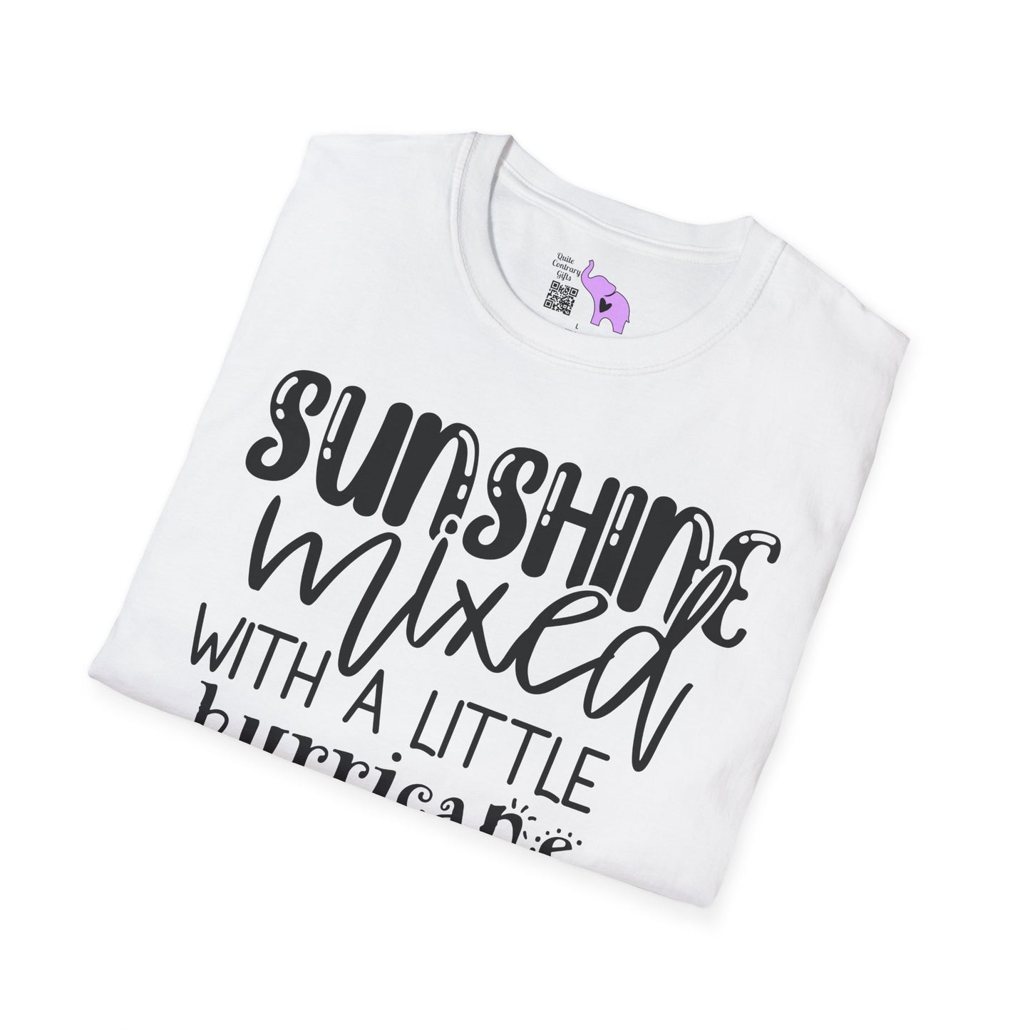 Sunshine Mixed With A Little Hurricane Adult T-shirt