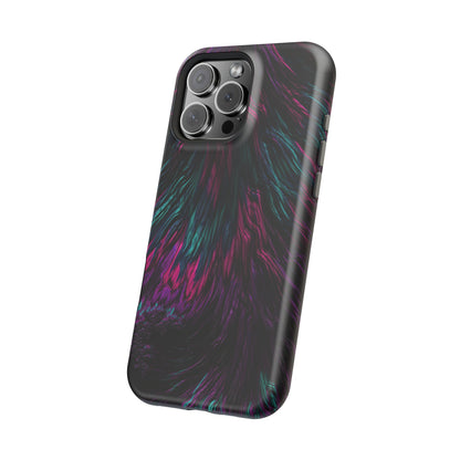 Pink Orchid Feathers MagSafe® Compatible Tough Case for iPhone