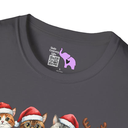 Santa Claus Cats Adult T-shirt