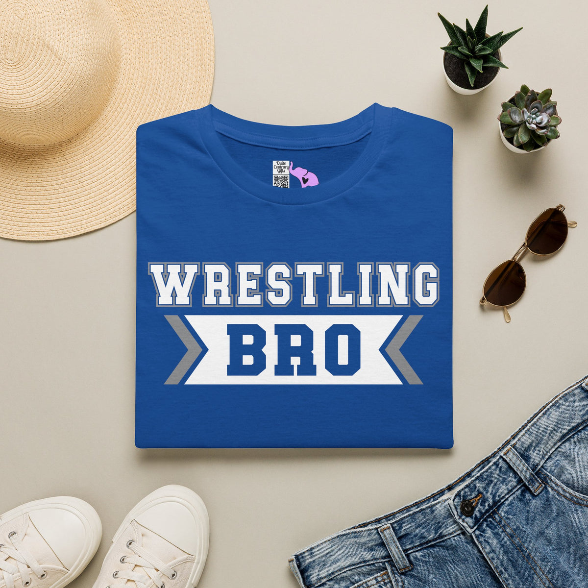 Wrestling Bro Adult T-shirt