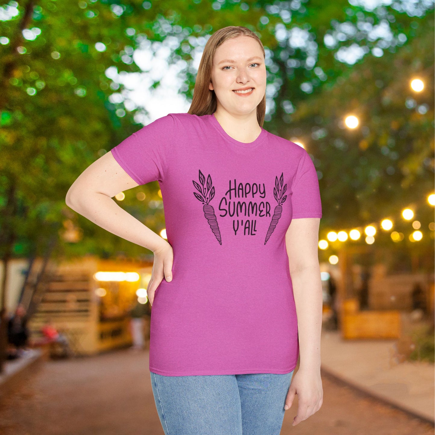Happy Summer Y'all Adult T-shirt