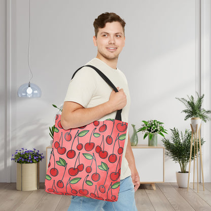 Cherry Bombshell Canvas Tote Bag