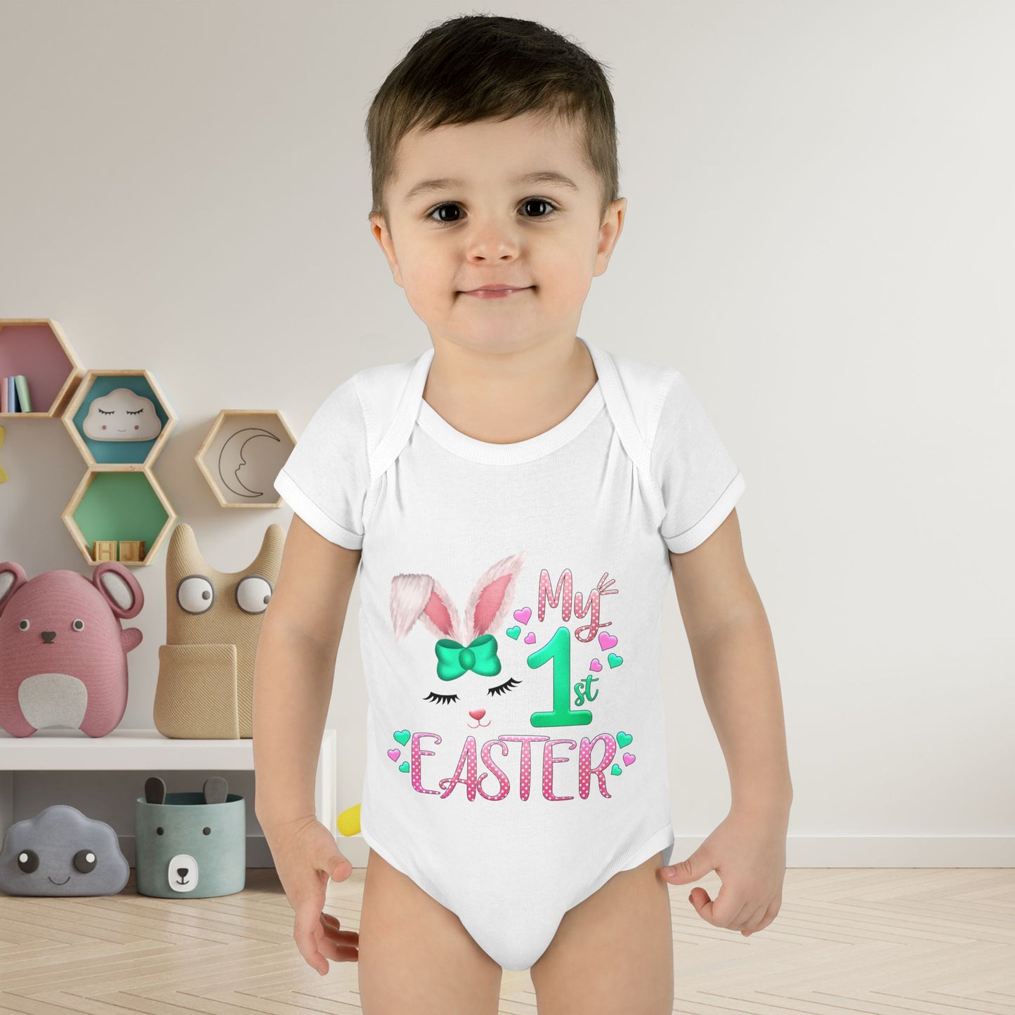 My First Easter Infant Baby Rib Bodysuit