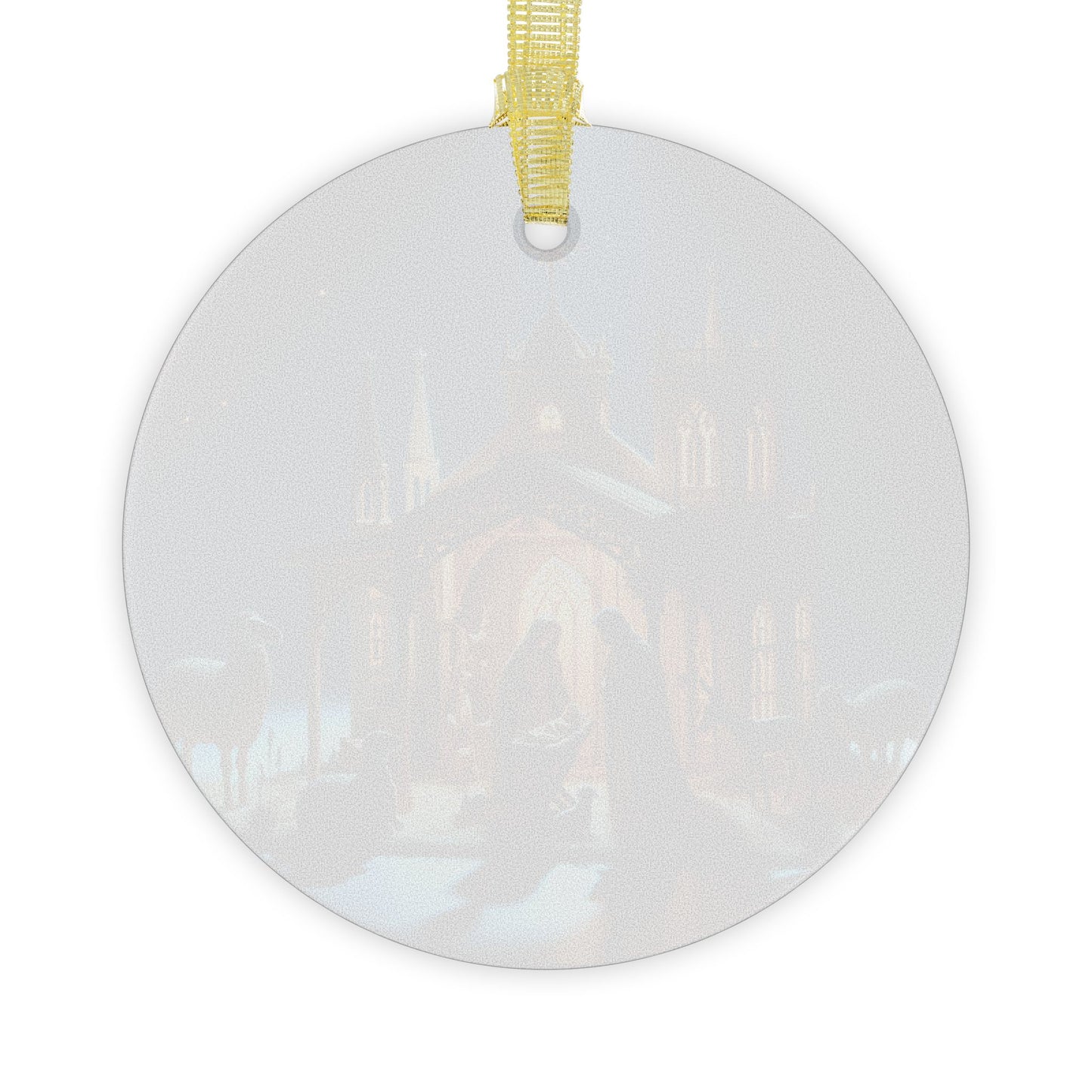 Beautiful Nativity Glass Ornament