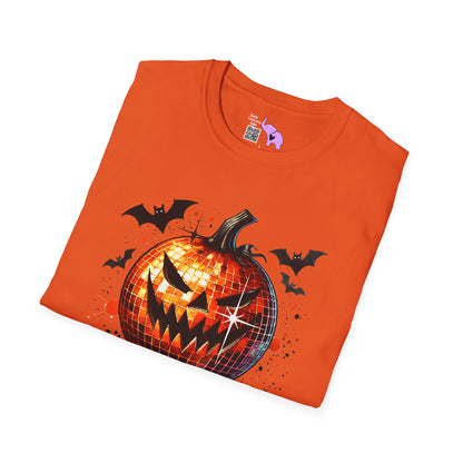 Orange Disco Pumpkin Adult T-shirt