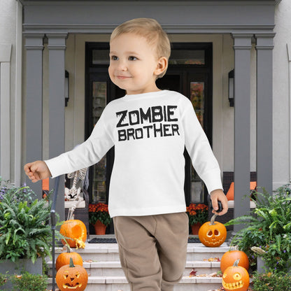 ""Zombie Brother Toddler Long Sleeve Tee