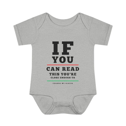 If You Can Read This Eye Chart Infant Baby Rib Bodysuit