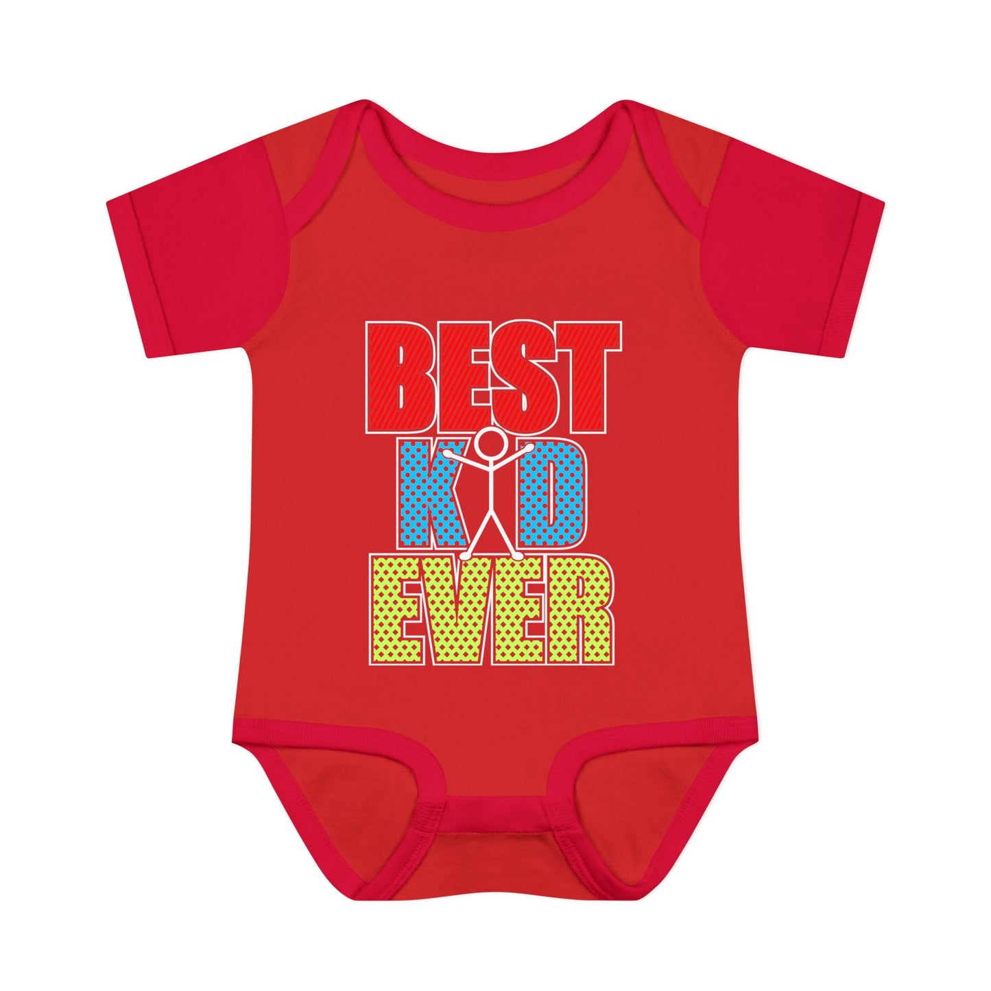 Best Kid Ever (Colorful) Infant Baby Rib Bodysuit