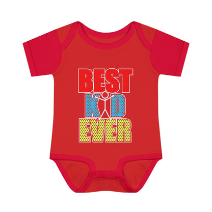 Best Kid Ever (Colorful) Infant Baby Rib Bodysuit