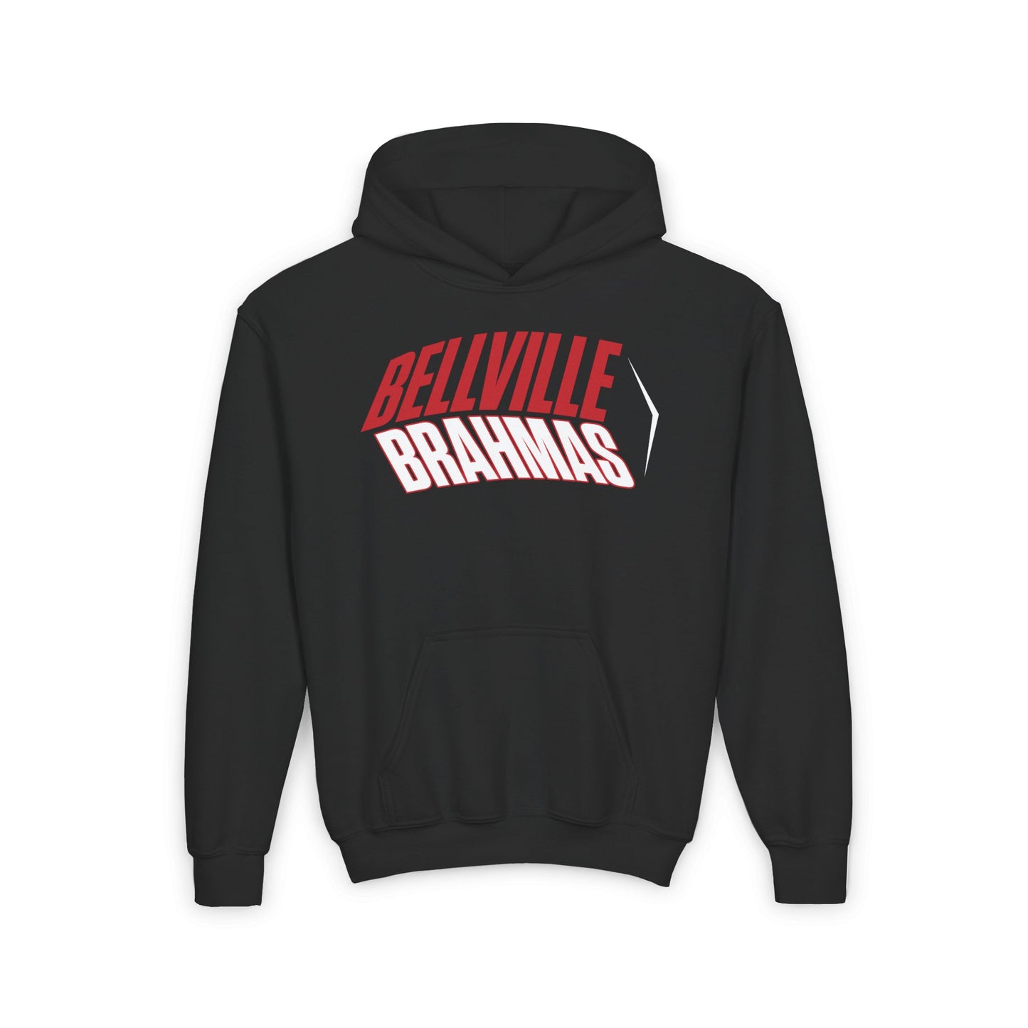 Bellville Brahmas (Angled) Youth Heavy Blend Hoodie